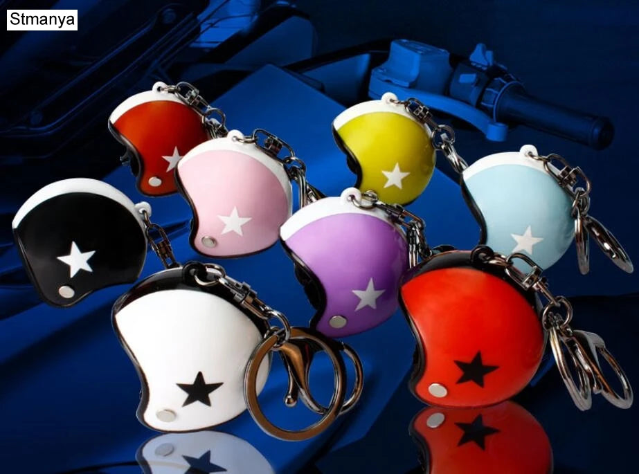 Safety Helmet Car Keychain