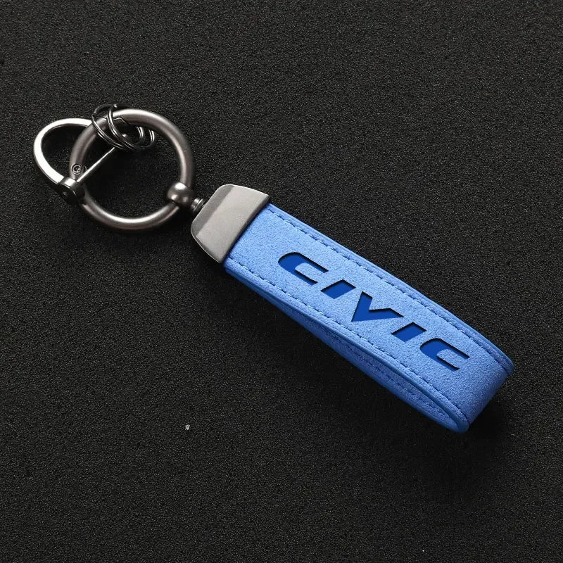 Honda Civic Leather Keychain