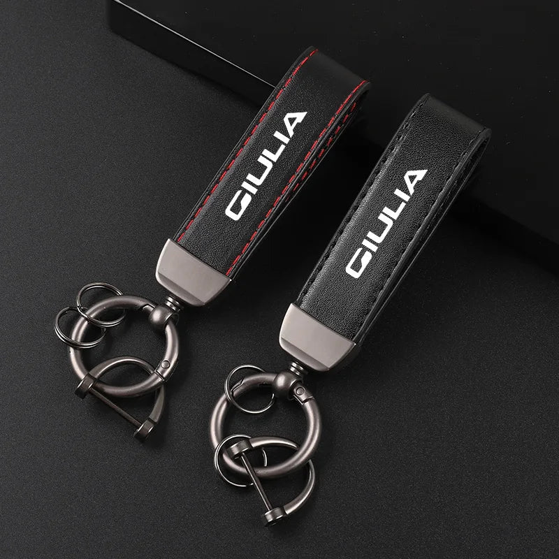 Alfa Romeo Leather Keychain