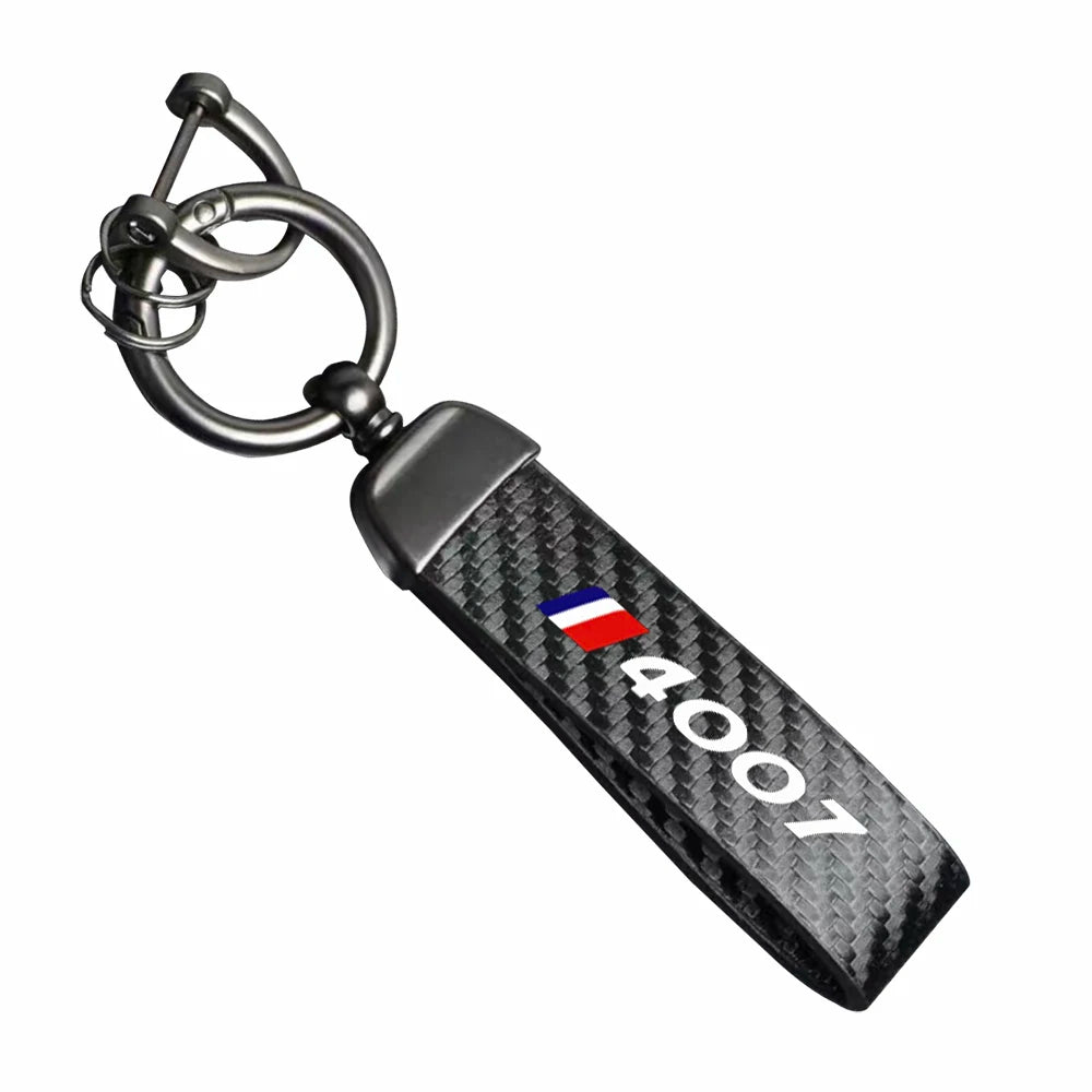 Peugeot Carbon Fiber Keychain
