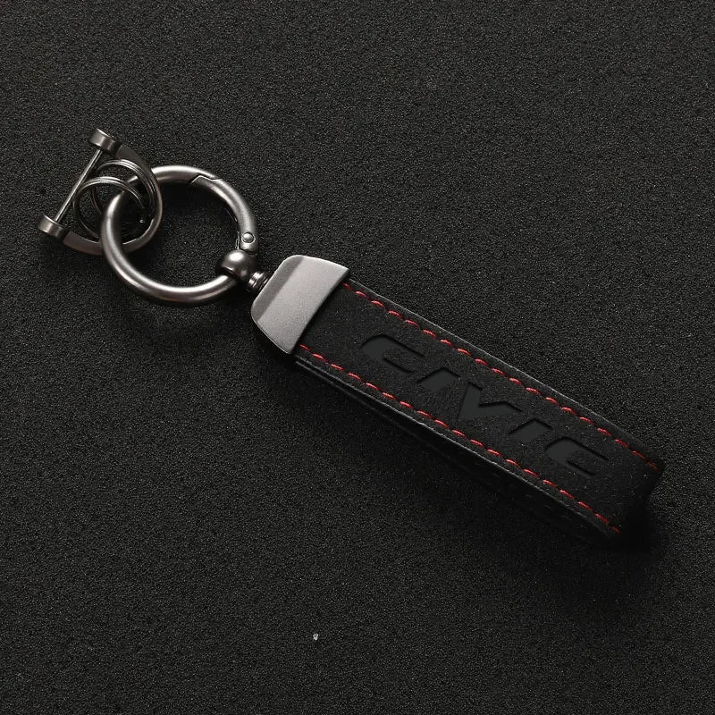 Honda Civic Leather Keychain