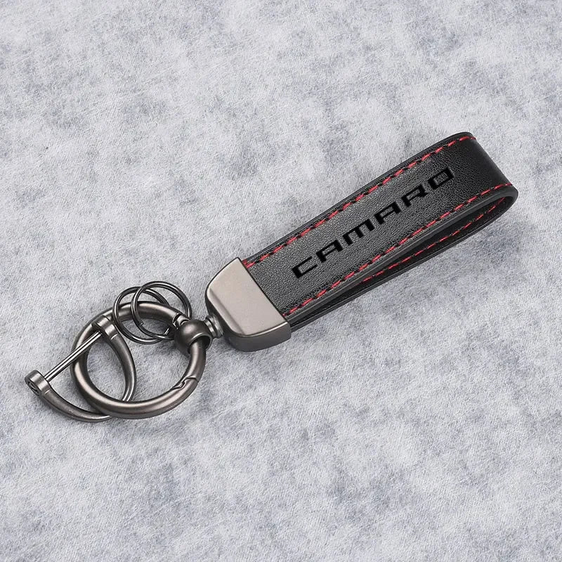 Chevrolet Camaro Leather Keychain