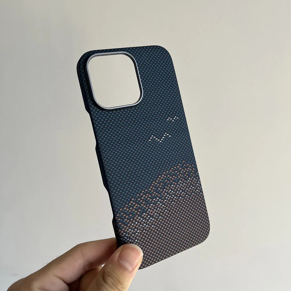 Luxury Hard Carbon Fiber Magsafe IPhone Case