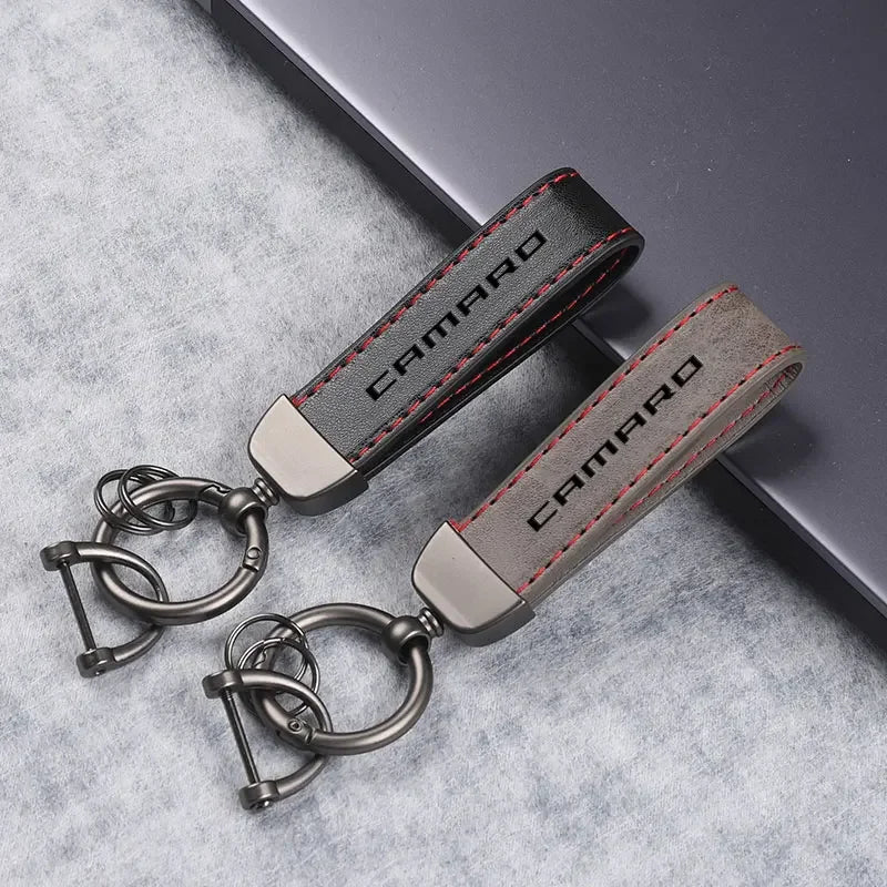 Chevrolet Camaro Leather Keychain