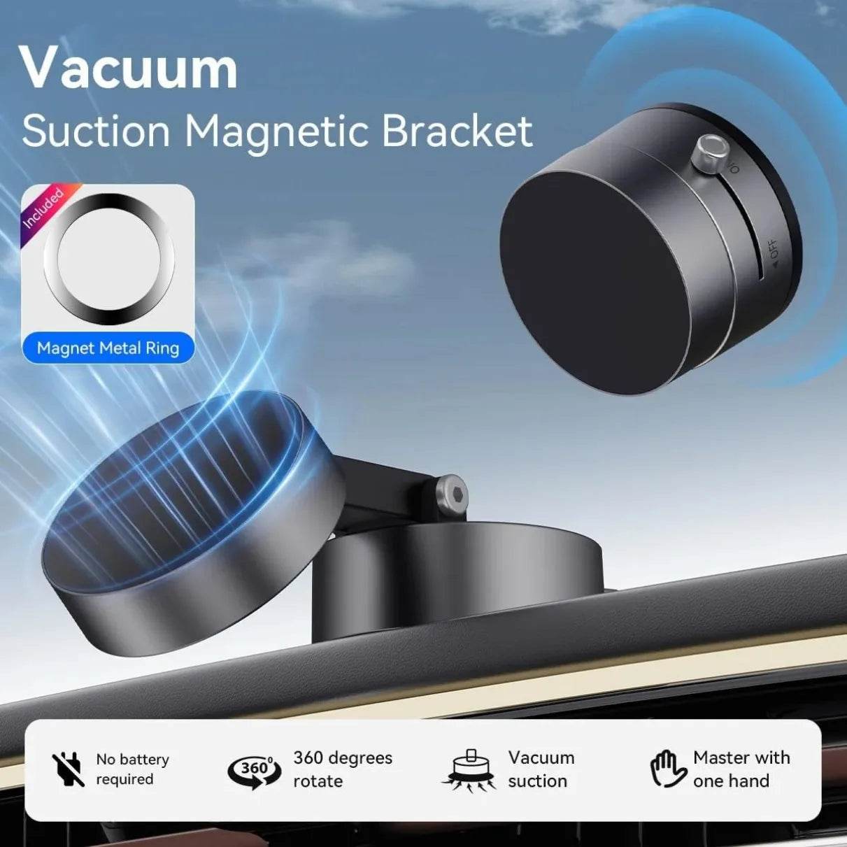 Vacuum Magnetic Phone Holder