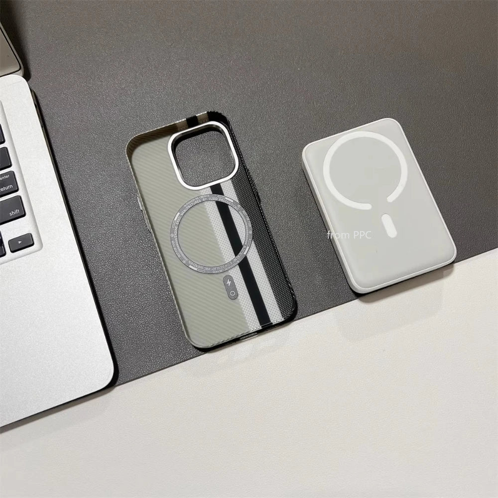 Luxury Carbon Fiber Magsafe IPhone Case