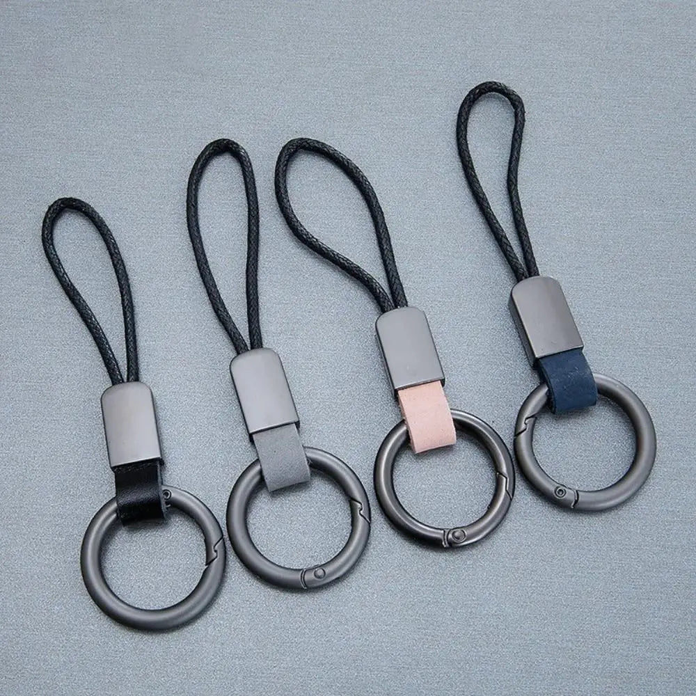 Alloy Leather Keychain