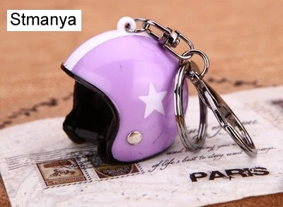 Safety Helmet Car Keychain