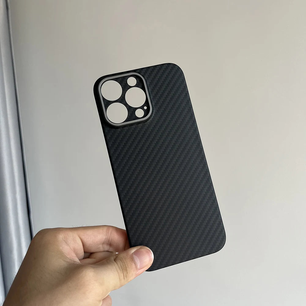 Luxury Hard Carbon Fiber Magsafe IPhone Case