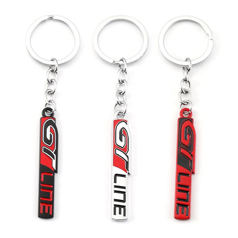 Kia & Peugeot GT Metal Keychain