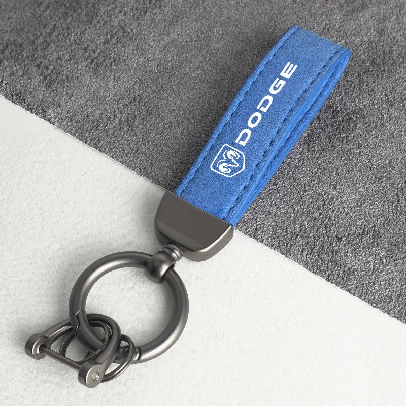 Dodge Leather Keychain