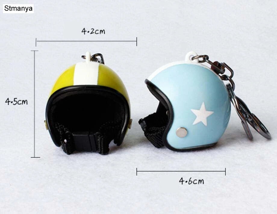 Safety Helmet Car Keychain