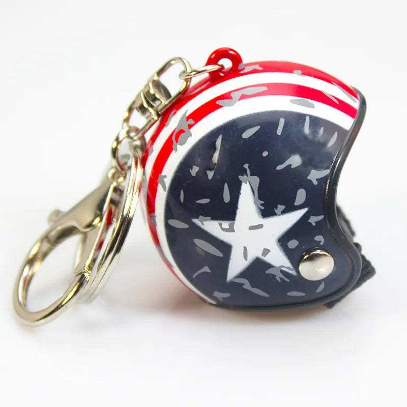 Safety Helmet Car Keychain