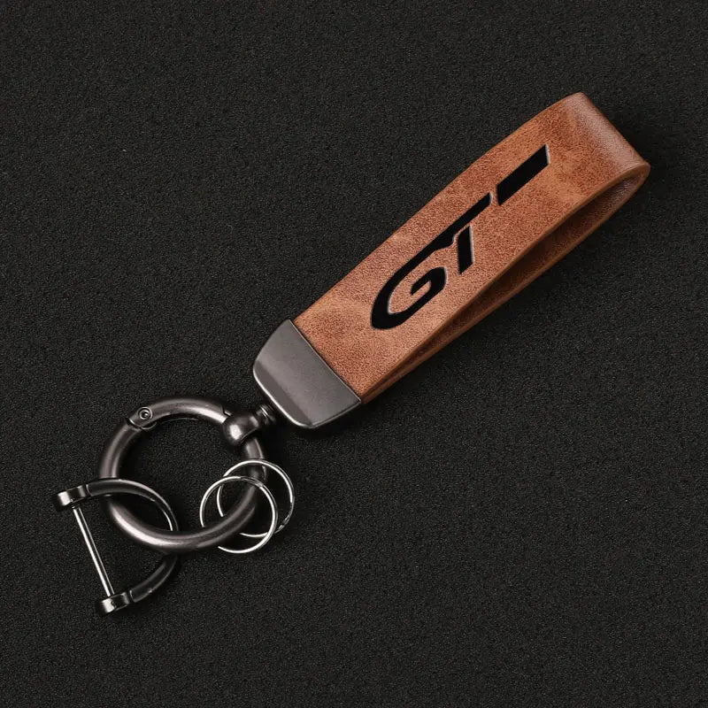 Kia & Peugeot GT Leather Keychain