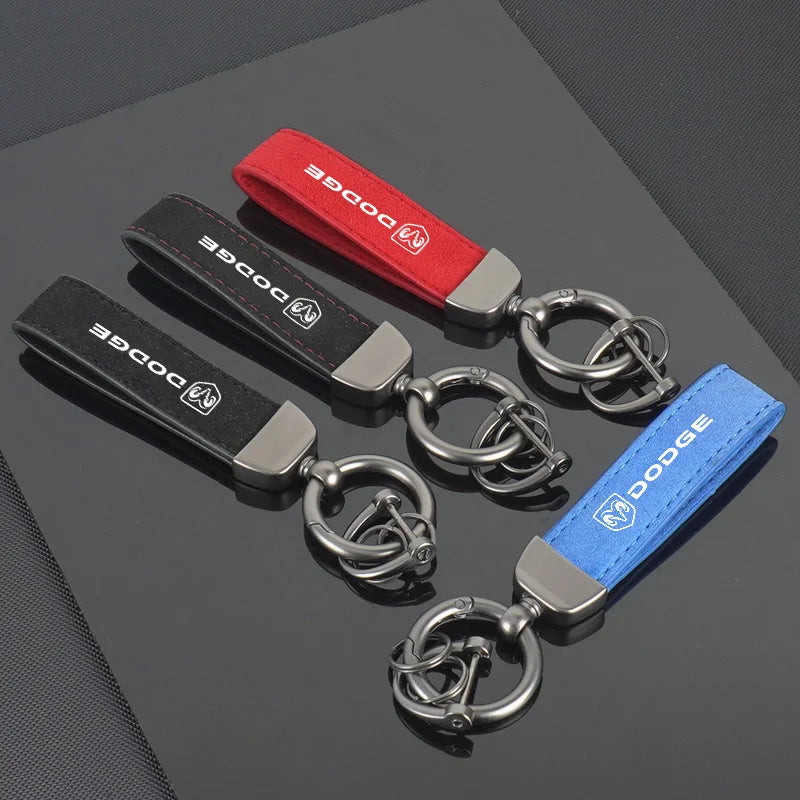 Dodge Leather Keychain