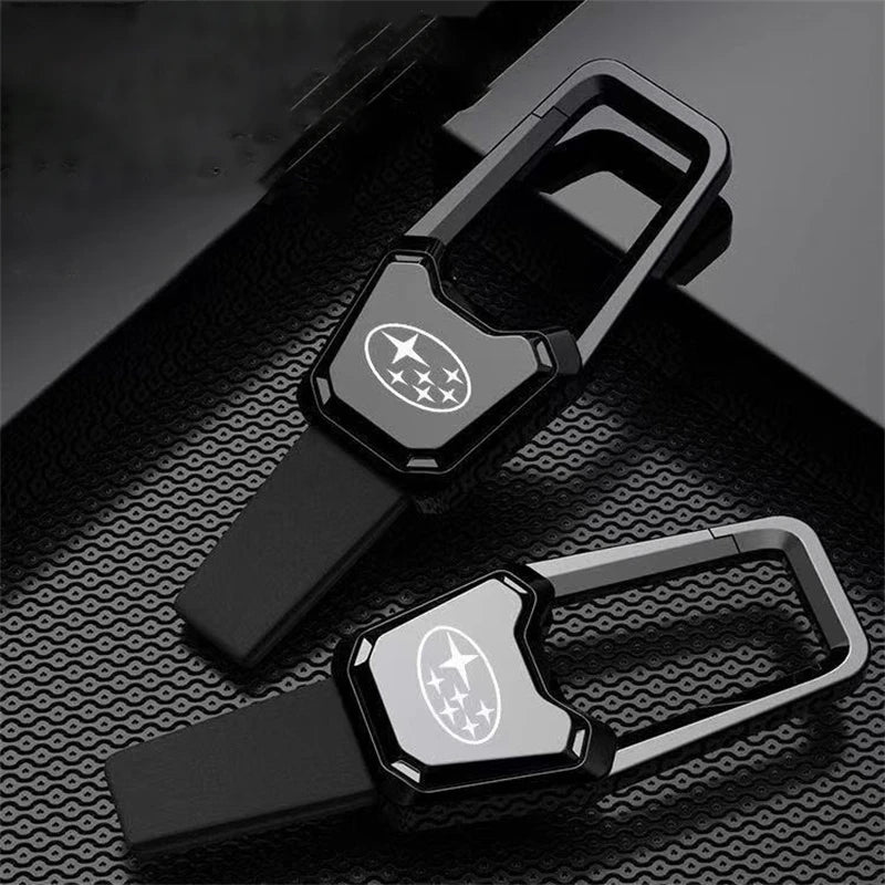 Subaru Leather Keychain