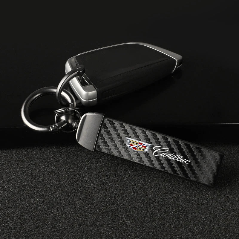 Cadillac Carbon Fiber Keychain