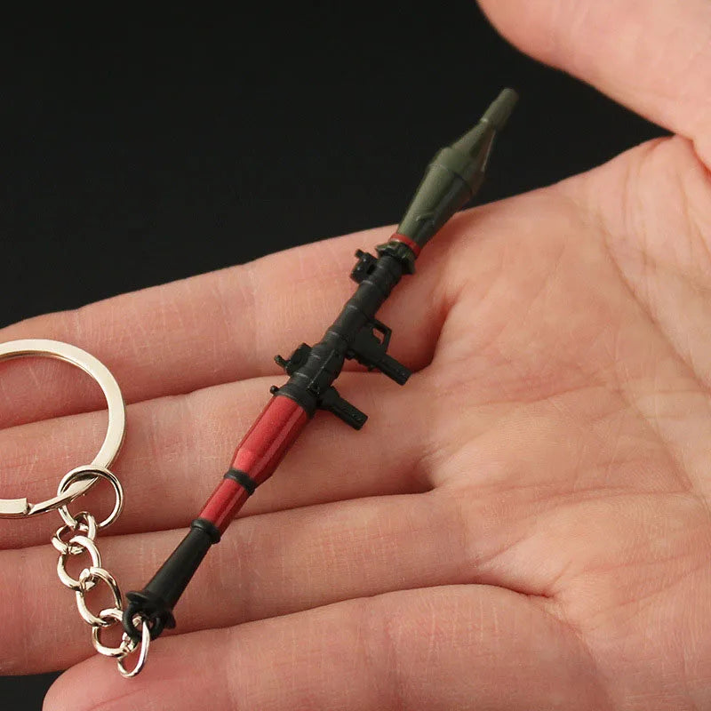 RPG Mini Gun Metal Keychain
