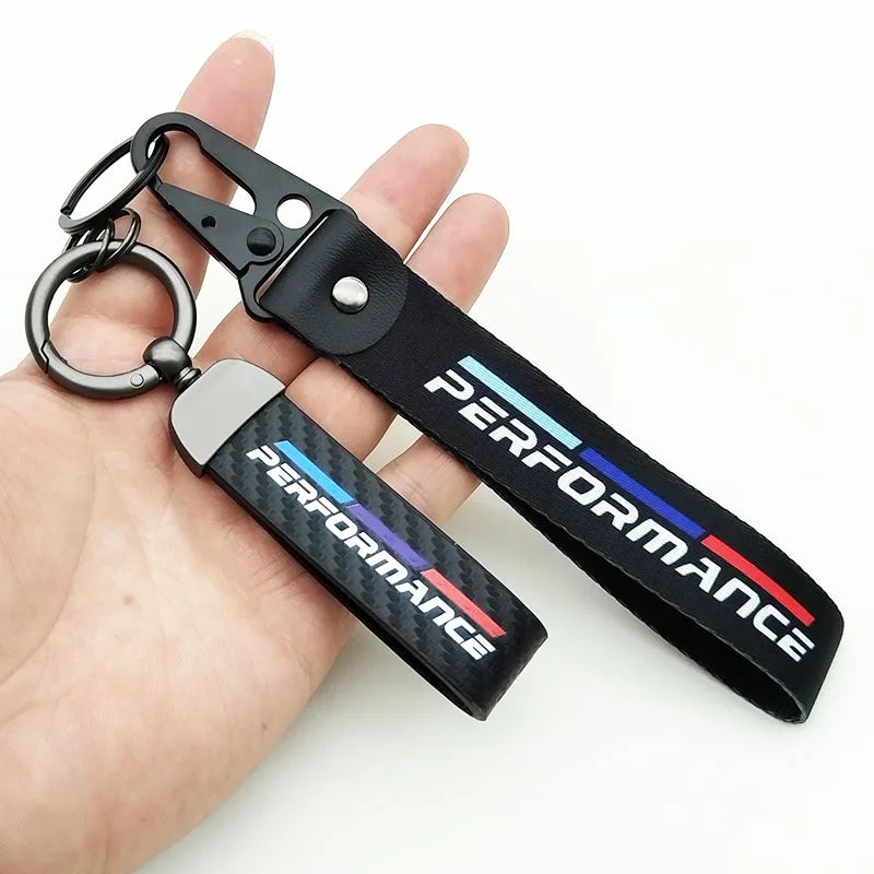 BMW Performance Fabric Keychain