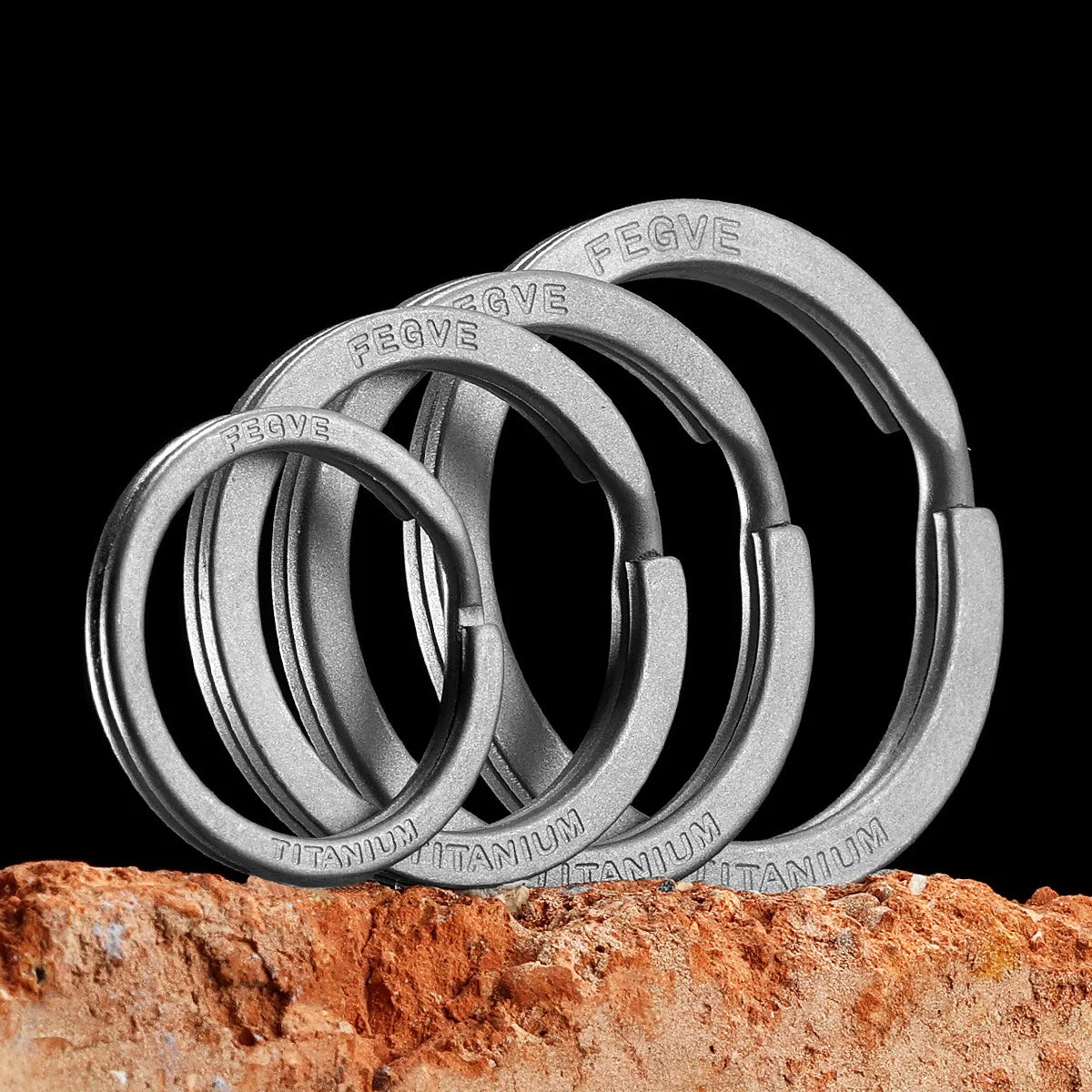 Black Titanium Keyring