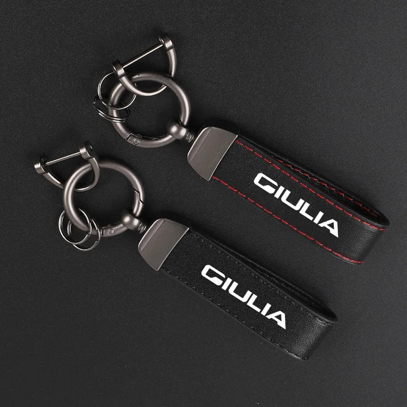 Alfa Romeo Leather Keychain