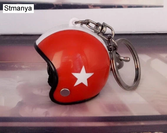 Safety Helmet Car Keychain