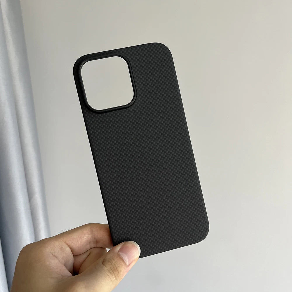 Luxury Hard Carbon Fiber Magsafe IPhone Case