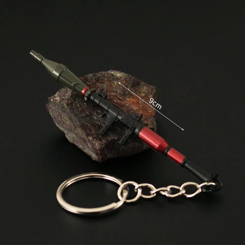 RPG Mini Gun Metal Keychain
