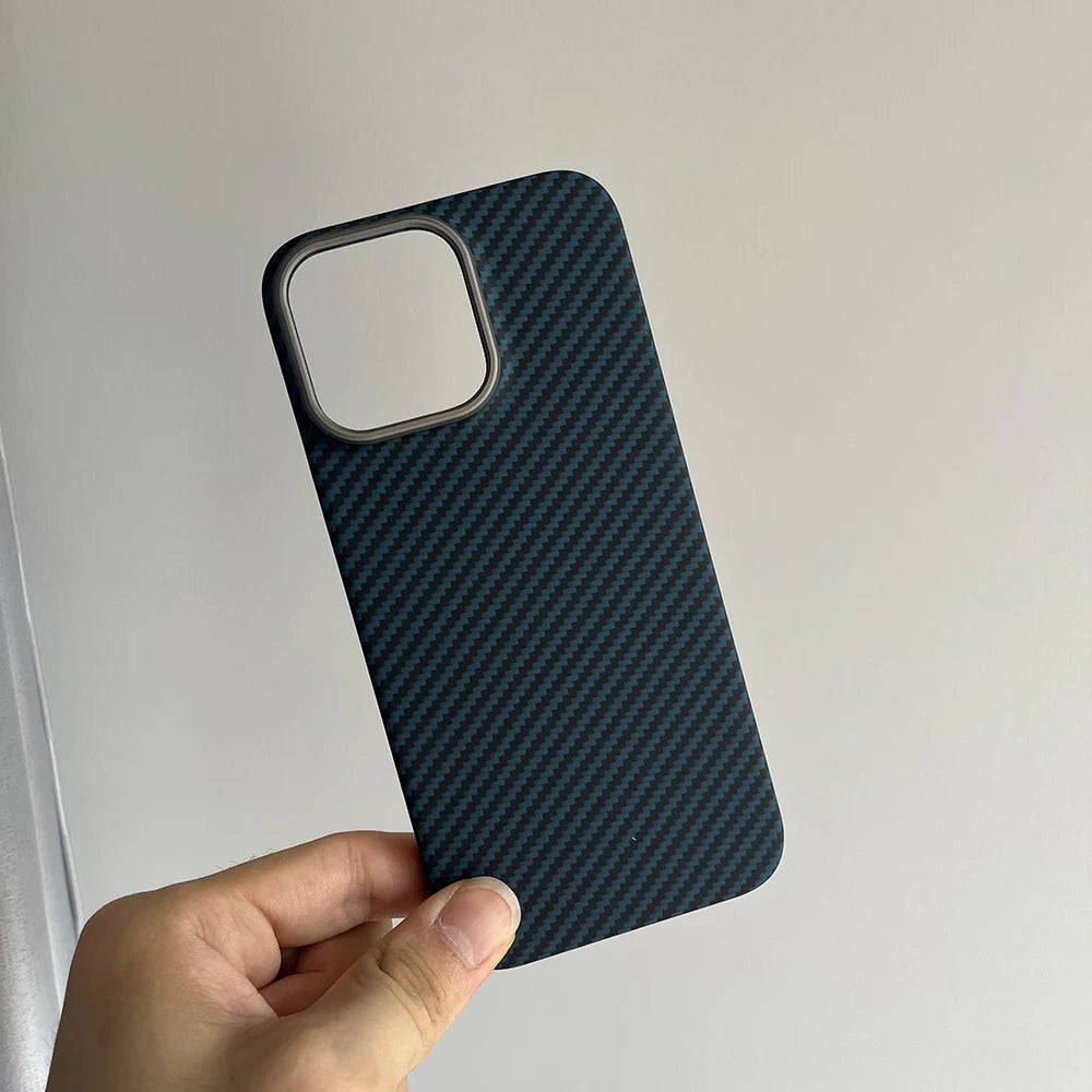 Luxury Hard Carbon Fiber Magsafe IPhone Case