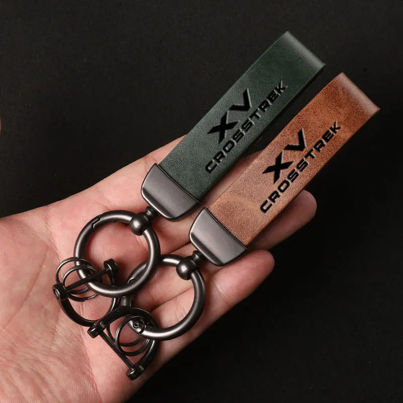 Subaru XV Leather Keychain