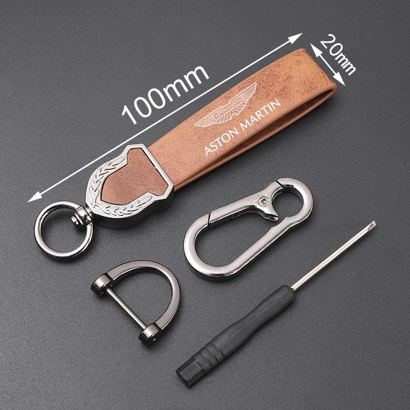 Aston Martin Leather Keychain