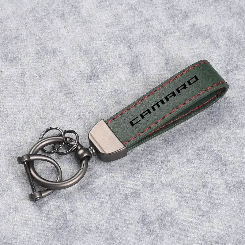 Chevrolet Camaro Leather Keychain