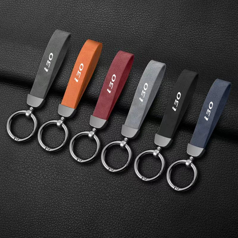Hyundai Leather Keychain