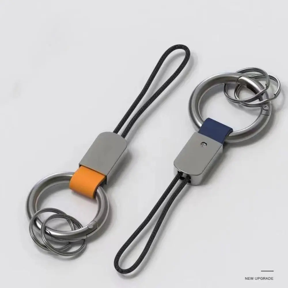 Alloy Leather Keychain