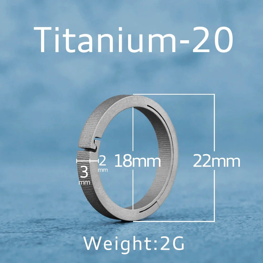 Black Titanium Keyring
