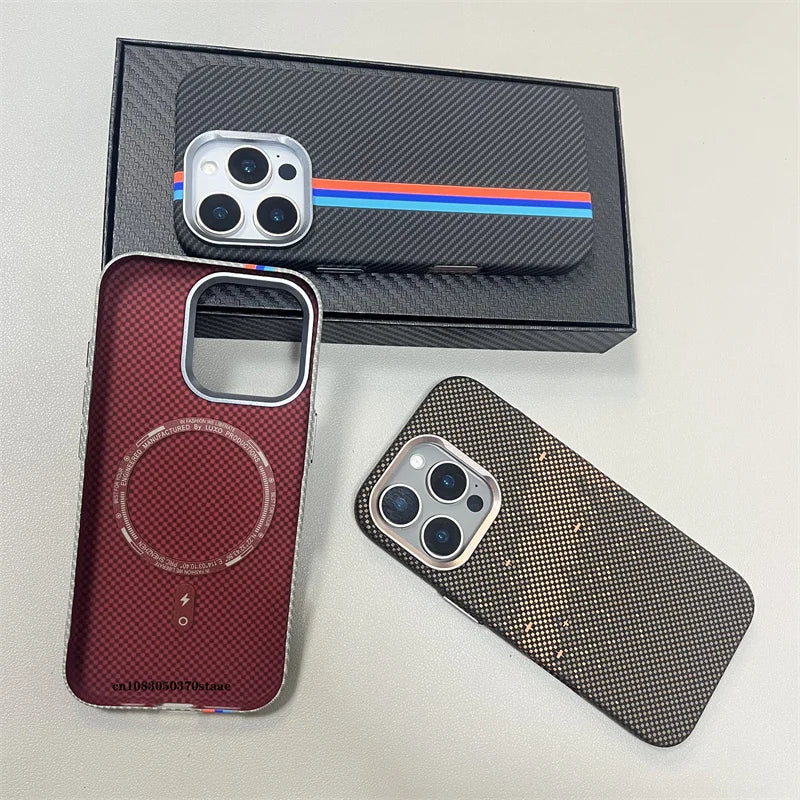 Luxury Carbon Fiber Magsafe IPhone Case