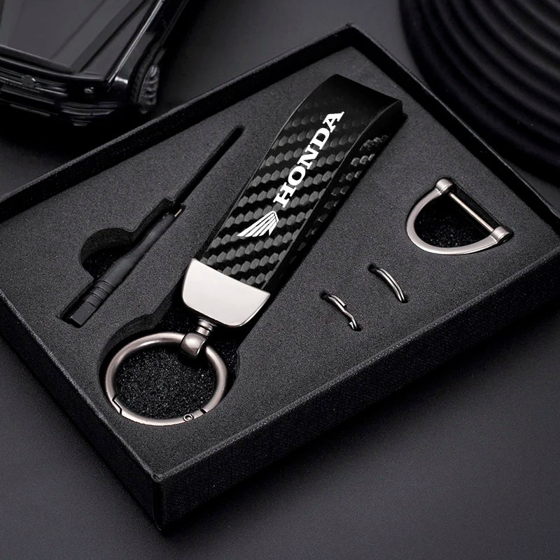 Honda Carbon Fiber Keychain