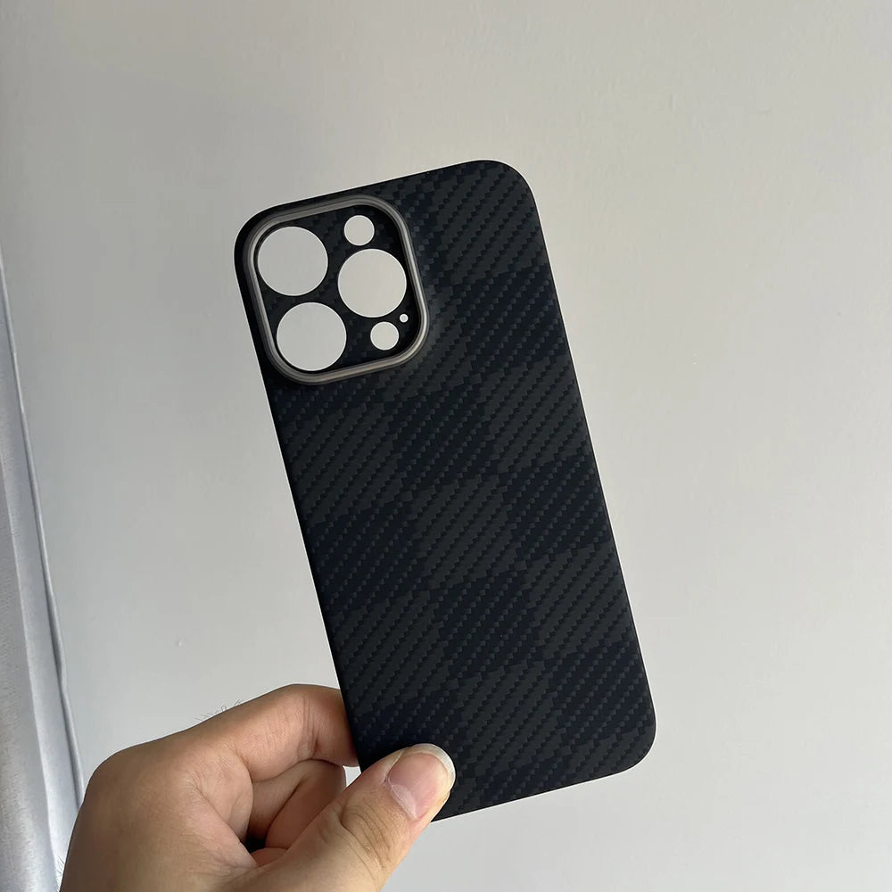 Luxury Hard Carbon Fiber Magsafe IPhone Case
