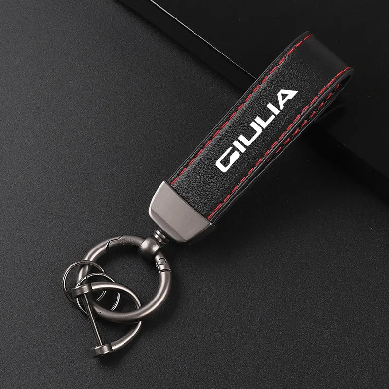 Alfa Romeo Leather Keychain