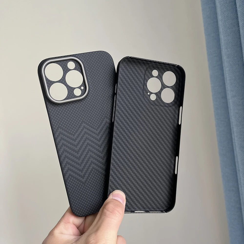 Luxury Hard Carbon Fiber Magsafe IPhone Case
