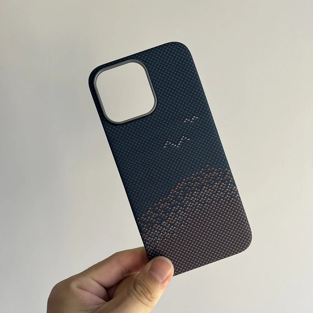 Luxury Hard Carbon Fiber Magsafe IPhone Case