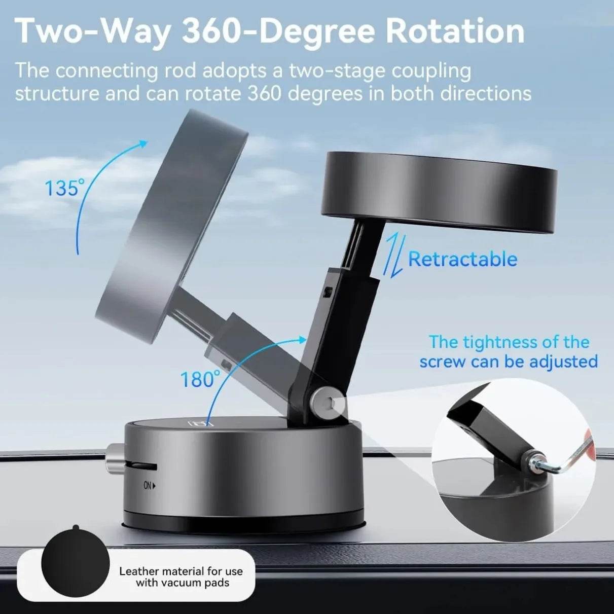 Vacuum Magnetic Phone Holder