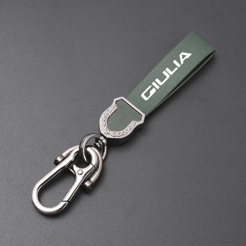 Alfa Romeo Giulia Leather Keychain
