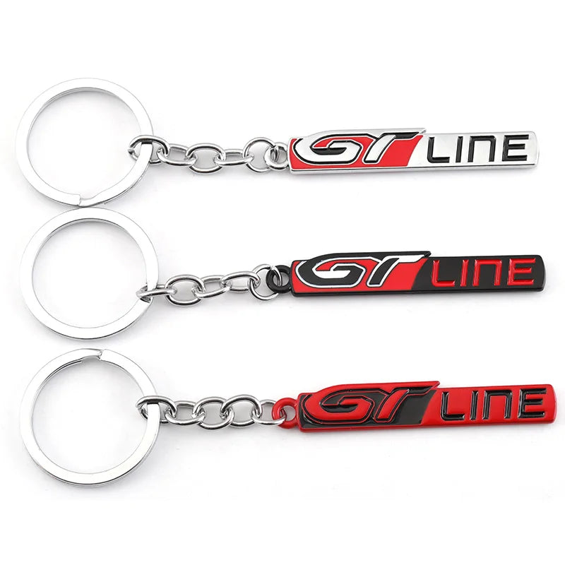 Kia & Peugeot GT Metal Keychain