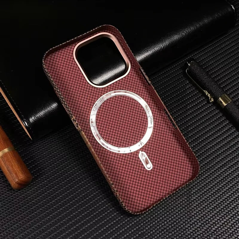 Luxury Carbon Fiber Magsafe IPhone Case