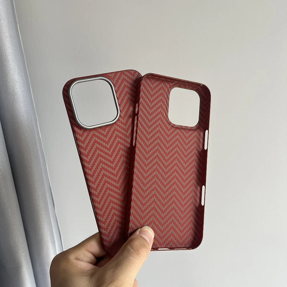 Luxury Hard Carbon Fiber Magsafe IPhone Case