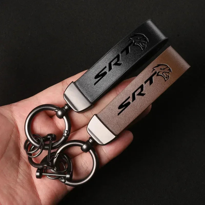 SRT Leather Keychain
