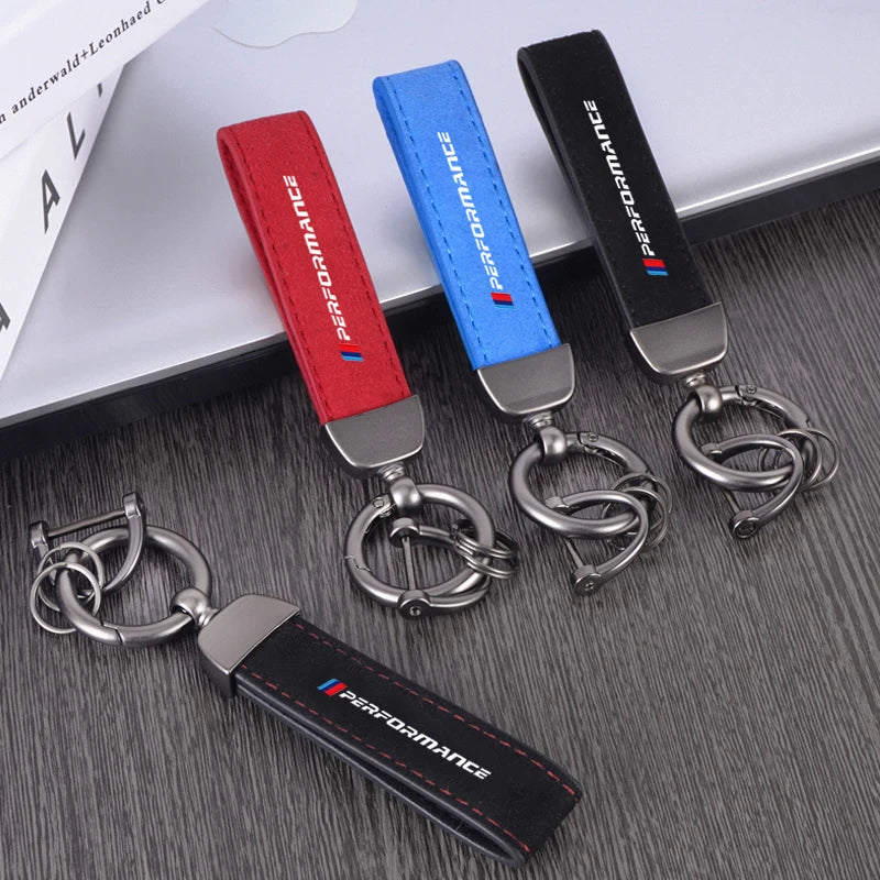 BMW Leather Keychain