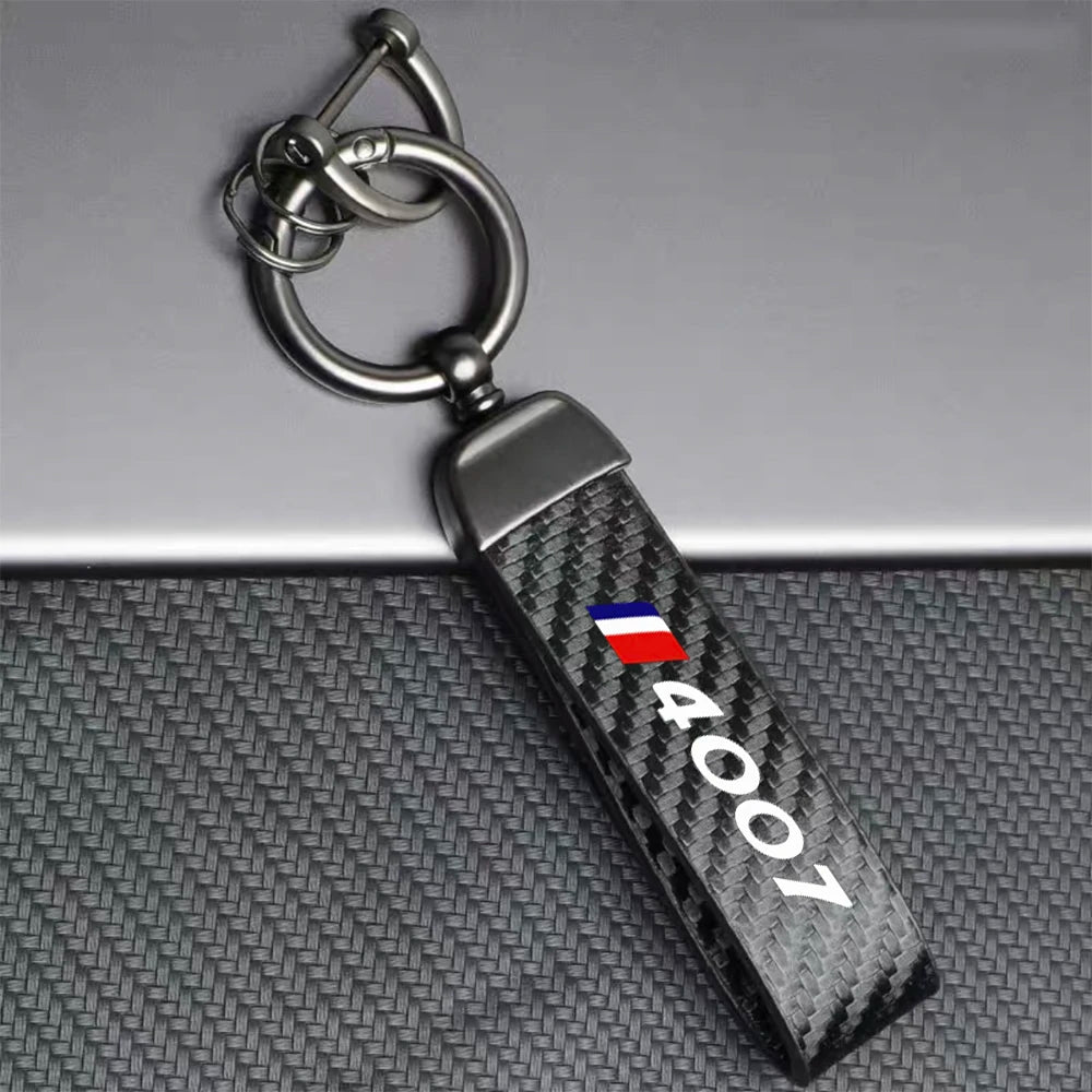 Peugeot Carbon Fiber Keychain