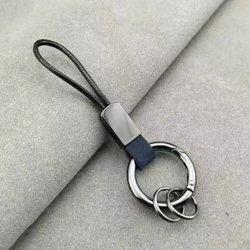 Alloy Leather Keychain
